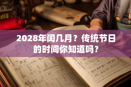 2028年闰几月？传统节日的时间你知道吗？