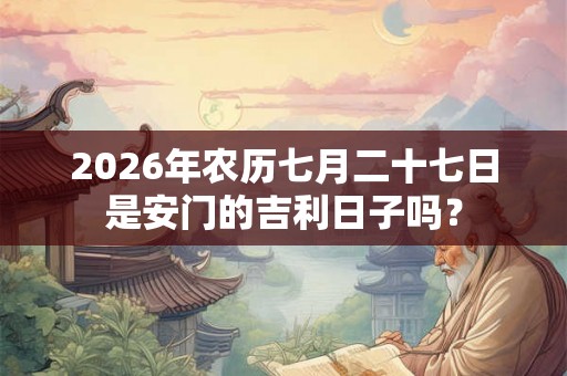 2026年农历七月二十七日是安门的吉利日子吗? 2026年农历七月二十七日是安门的吉利日子吗?