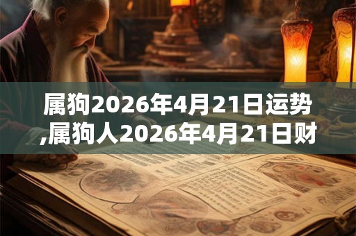 属狗2026年4月21日运势,属狗人2026年4月21日财运,生肖狗2026年4月21日运势