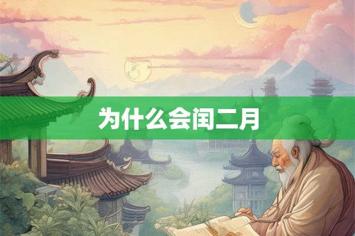 为什么会闰二月