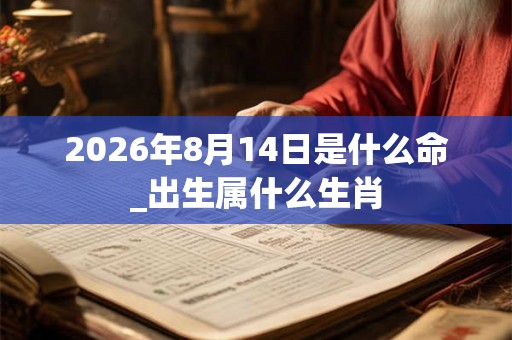 2026年8月14日是什么命_出生属什么生肖
