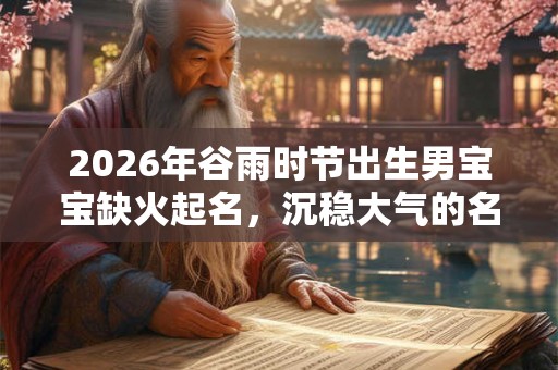 2026年谷雨时节出生男宝宝缺火起名，沉稳大气的名字推荐