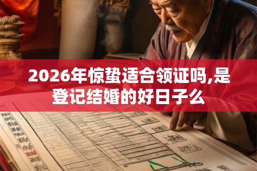 2026年惊蛰适合领证吗,是登记结婚的好日子么 2026年惊蛰适合领证吗,是登记结婚的好日子么