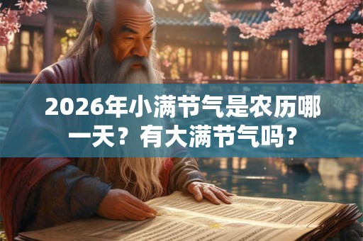 2026年小满节气是农历哪一天？有大满节气吗？