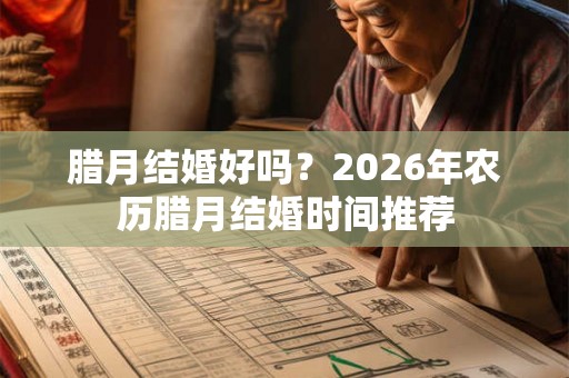 腊月结婚好吗？2026年农历腊月结婚时间推荐
