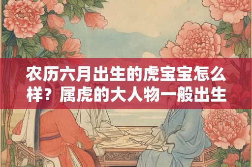 农历六月出生的虎宝宝怎么样？属虎的大人物一般出生在几月？