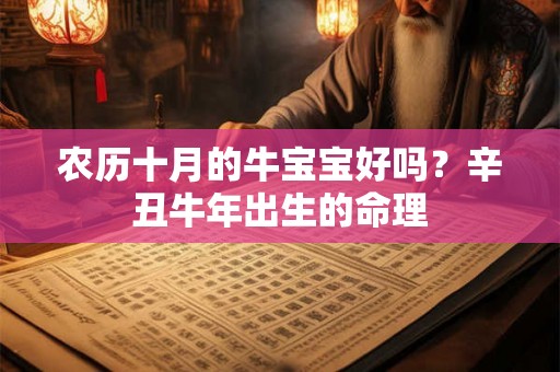 农历十月的牛宝宝好吗?辛丑牛年出生的命理 农历十月的牛宝宝好吗?辛丑牛年出生的命理