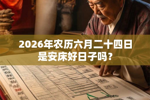 2026年农历六月二十四日是安床好日子吗？