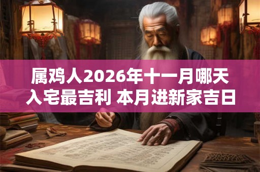 属鸡人2026年十一月哪天入宅最吉利 本月进新家吉日查询