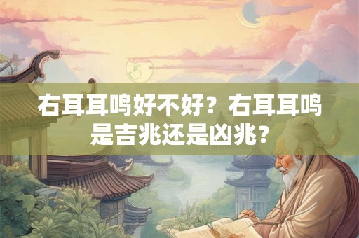 右耳耳鸣好不好？右耳耳鸣是吉兆还是凶兆？