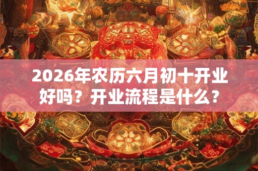 2026年农历六月初十开业好吗？开业流程是什么？