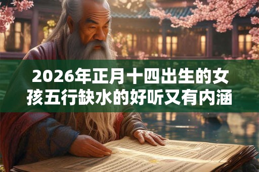 2026年正月十四出生的女孩五行缺水的好听又有内涵的名字推荐 2026年正月十四出生的女孩五行缺水的好听又有内涵的名字推荐