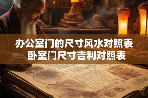 办公室门的尺寸风水对照表  卧室门尺寸吉利对照表