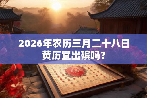 2026年农历三月二十八日黄历宜出殡吗？