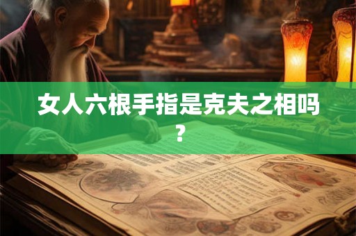 女人六根手指是克夫之相吗？
