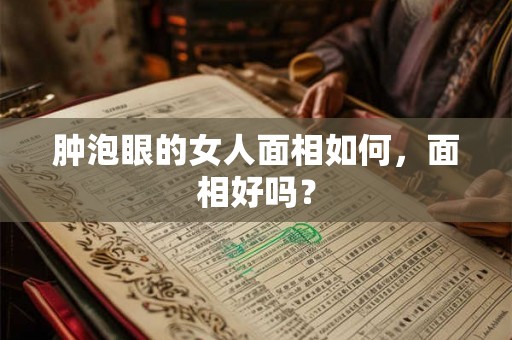 肿泡眼的女人面相如何，面相好吗？