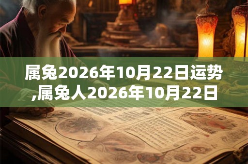 属兔2026年10月22日运势,属兔人2026年10月22日财运,生肖兔2026年10月22日运势