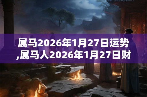 属马2026年1月27日运势,属马人2026年1月27日财运,生肖马2026年1月27日运势
