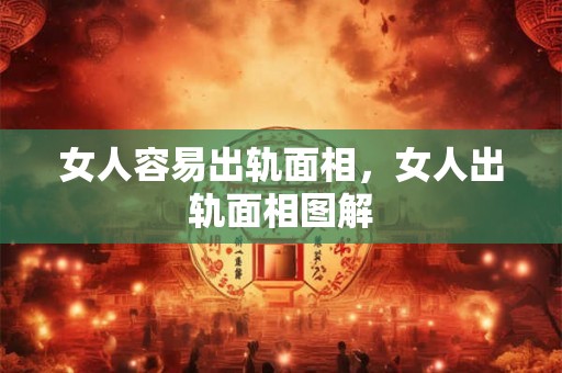 女人容易出轨面相，女人出轨面相图解