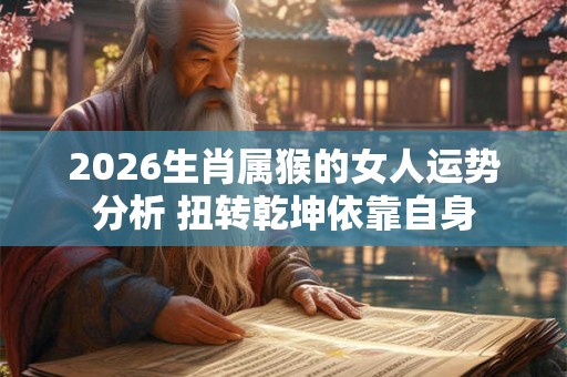 2026生肖属猴的女人运势分析 扭转乾坤依靠自身