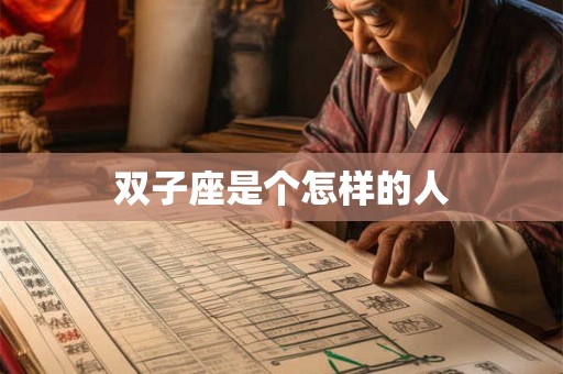 双子座是个怎样的人
