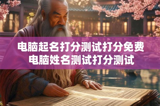 电脑起名打分测试打分免费 电脑姓名测试打分测试 电脑起名打分测试打分免费 电脑姓名测试打分测试