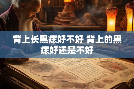 背上长黑痣好不好 背上的黑痣好还是不好 背上长黑痣好不好 背上的黑痣好还是不好