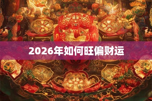 2026年如何旺偏财运 2026年如何旺偏财运