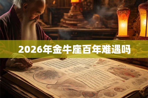 2026年金牛座百年难遇吗 2026年金牛座百年难遇吗