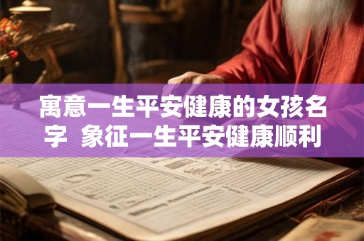 寓意一生平安健康的女孩名字  象征一生平安健康顺利的名字