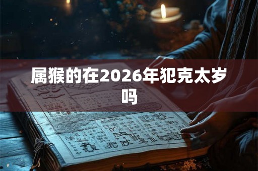 属猴的在2026年犯克太岁吗