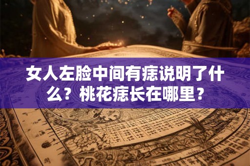 女人左脸中间有痣说明了什么?桃花痣长在哪里? 女人左脸中间有痣说明了什么?桃花痣长在哪里?