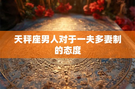 天秤座男人对于一夫多妻制的态度 天秤座男人对于一夫多妻制的态度