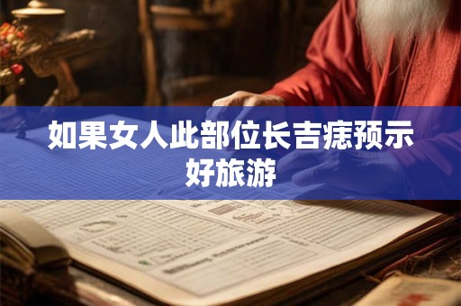 如果女人此部位长吉痣预示好旅游