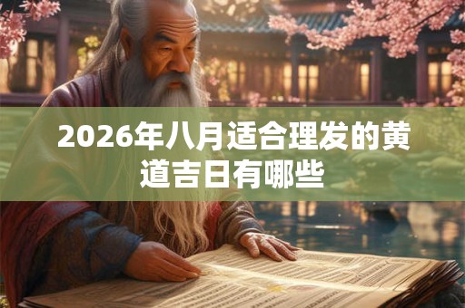 2026年八月适合理发的黄道吉日有哪些