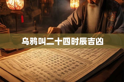 乌鸦叫二十四时辰吉凶