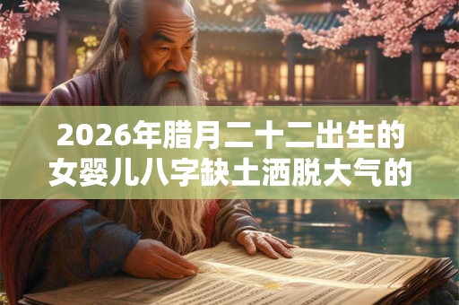 2026年腊月二十二出生的女婴儿八字缺土洒脱大气的名字