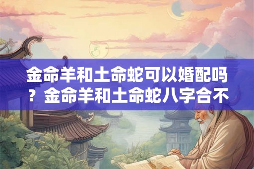 金命羊和土命蛇可以婚配吗？金命羊和土命蛇八字合不合？