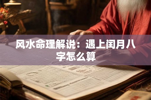 风水命理解说：遇上闰月八字怎么算