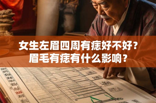 女生左眉四周有痣好不好？眉毛有痣有什么影响？