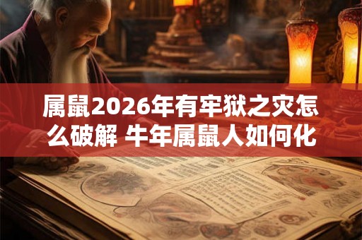 属鼠2026年有牢狱之灾怎么破解 牛年属鼠人如何化解灾难 属鼠2026年有牢狱之灾怎么破解 牛年属鼠人如何化解灾难