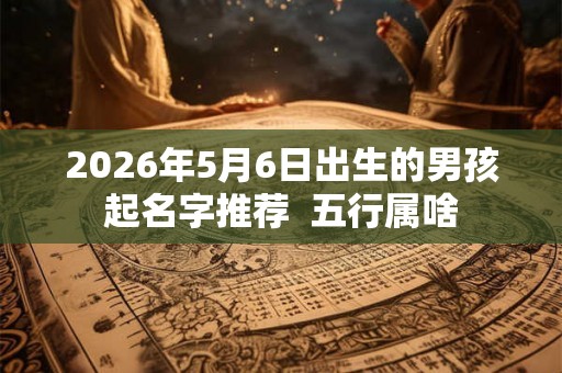 2026年5月6日出生的男孩起名字推荐  五行属啥