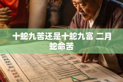 十蛇九苦还是十蛇九富 二月蛇命苦 十蛇九苦还是十蛇九富 二月蛇命苦