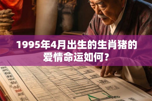 1995年4月出生的生肖猪的爱情命运如何？