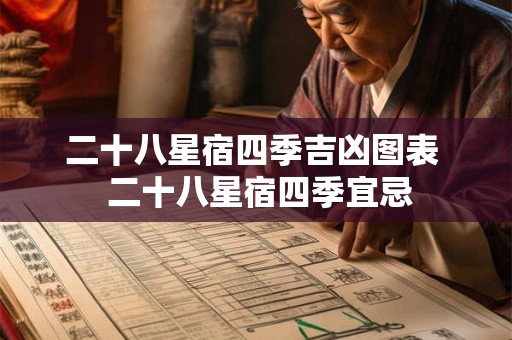 二十八星宿四季吉凶图表  二十八星宿四季宜忌