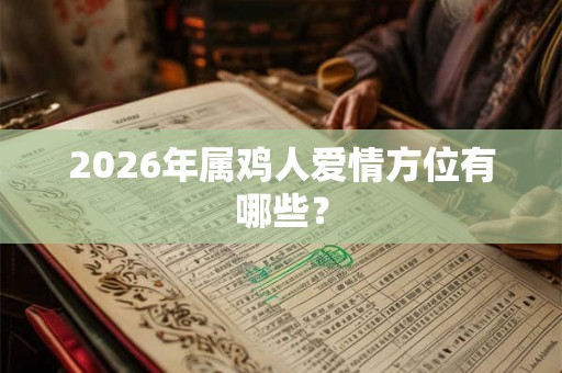 2026年属鸡人爱情方位有哪些？