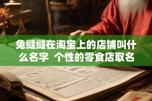 兔缝缝在淘宝上的店铺叫什么名字  个性的零食店取名大全