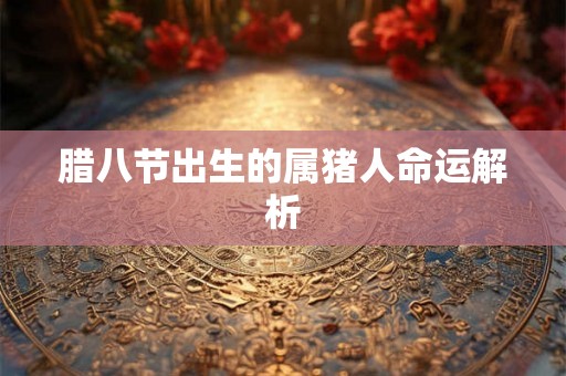 腊八节出生的属猪人命运解析