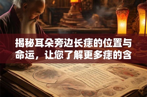 揭秘耳朵旁边长痣的位置与命运，让您了解更多痣的含义和影响！
