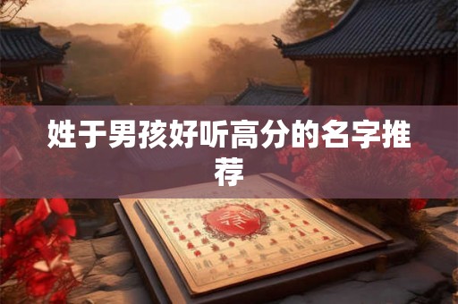 姓于男孩好听高分的名字推荐